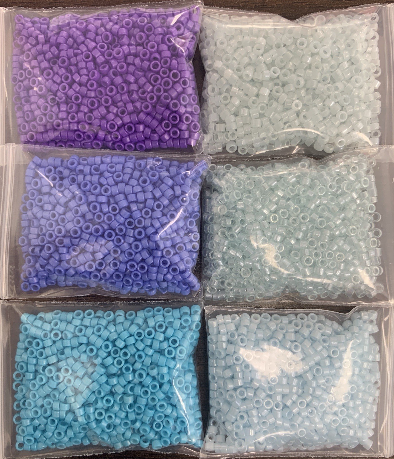 9.2OZ/260G Glass Beads Bulk Lot Mixed Size Assorted Glass Delica Beads 26 COLORS