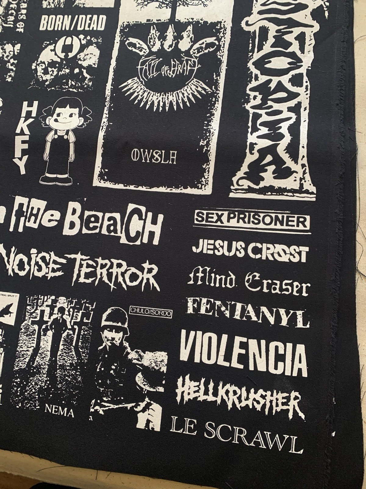 Crust Punk Patches Sheet
