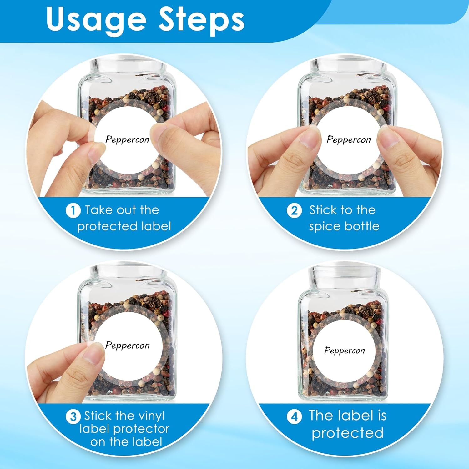 Clear Seal Sticker Labels 2 Inch round Circle Wafer Stickers/Labels 2 Inch Round