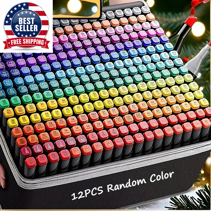 Professional Permanent Sketch Markers – Colored Dual-Head Set for Art Illustrati