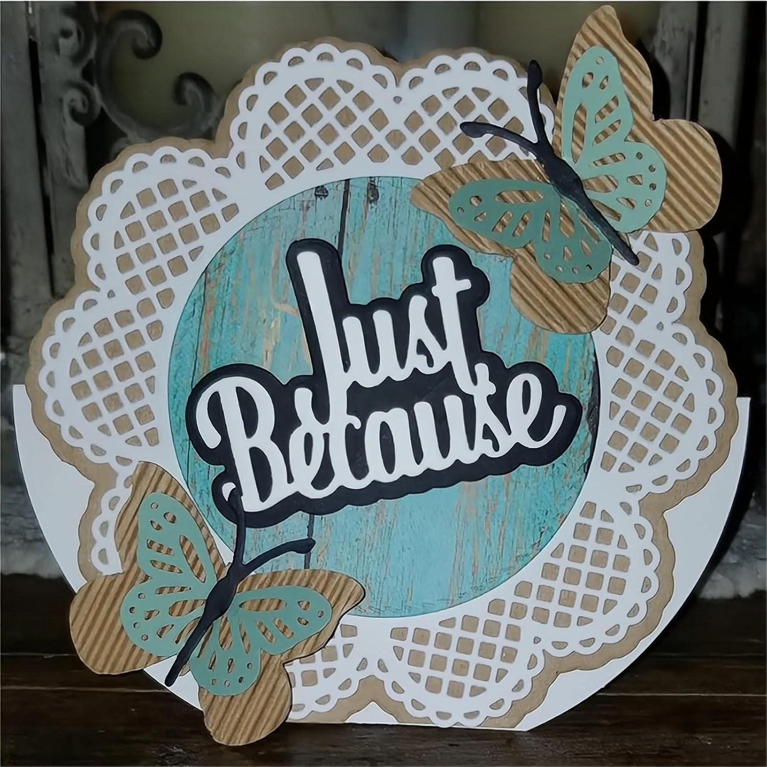 Metal Cutting Dies Word Phrase Card Frame Carbon Steel Die Cut Stencil Craft