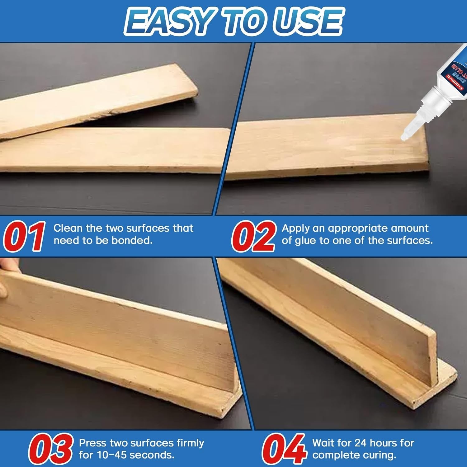 Instant Super Glue 30g with Precision Nozzles – Fast Drying & Heat Resistant