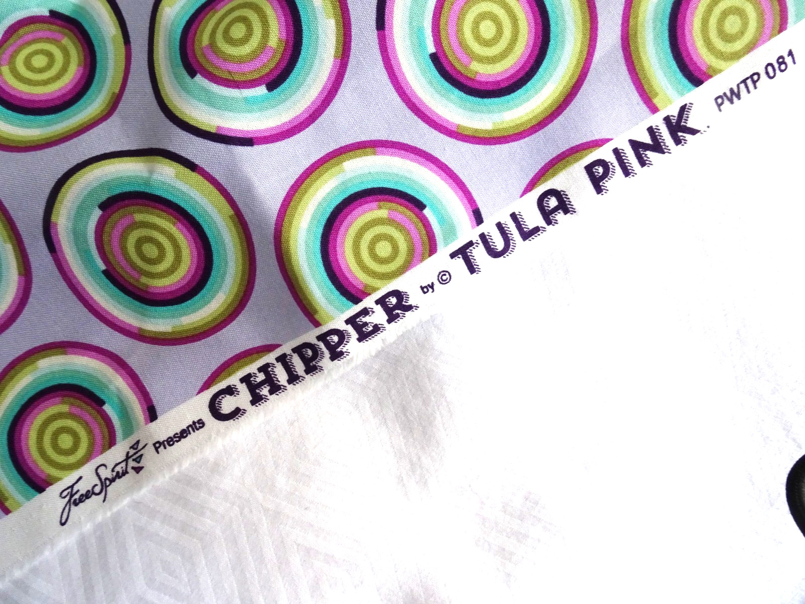 TULA PINK CHIPPER- IN LAVENDER-FREE SPIRIT-FQ-OOP!