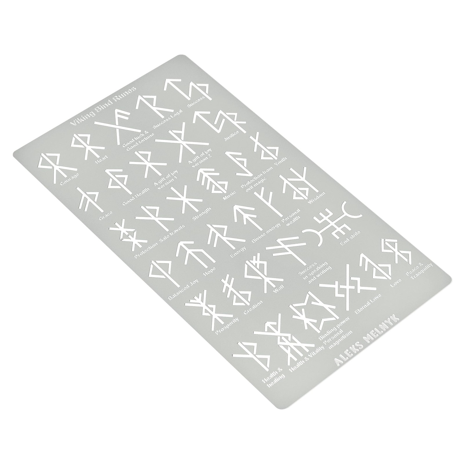 No.412 Metal Stencil, Viking Bind Runes Generator, Bindrune, Ancient Alphabet…