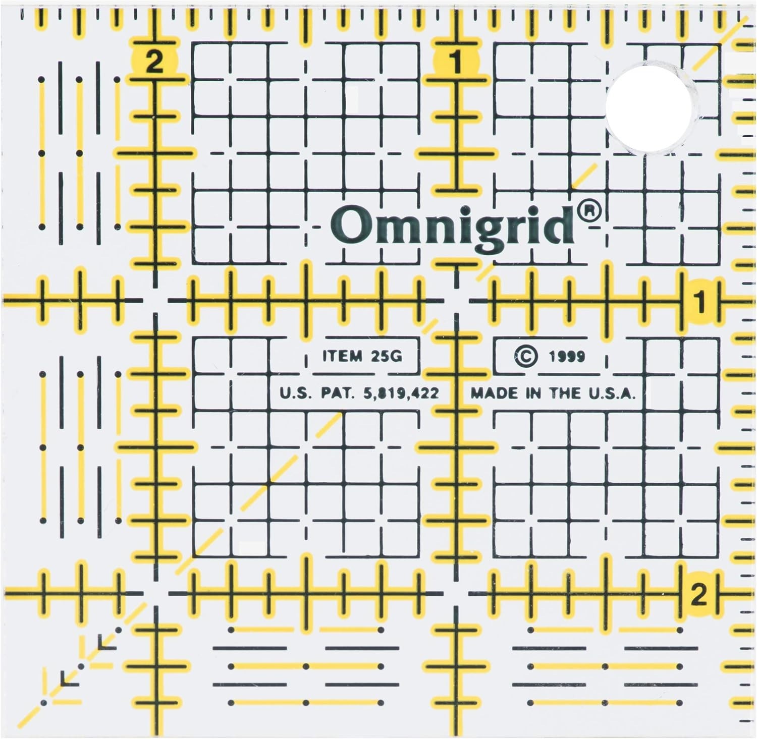 Quilting Ruler Set 4-Pack 2.5″ 4.5″ 6.5″ 9.5″