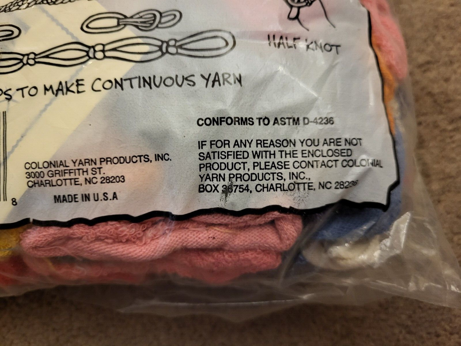 CREATE A CRAFT COTTON BLEND WEAVING LOOPS CROCHET BRAID HOOK MULTICOLORS NEW!