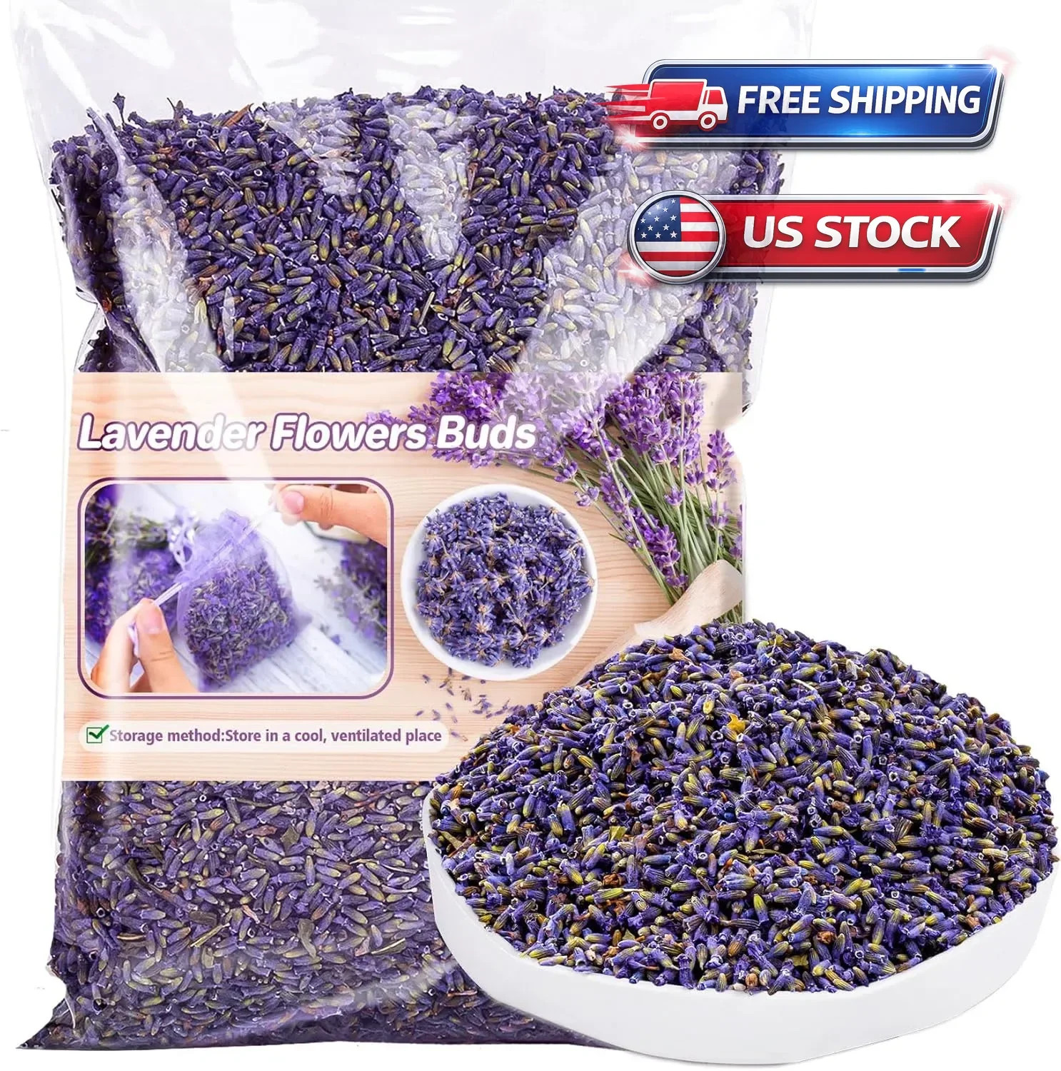 Lavender Flowers Dried Culinary Lavender Buds Food Grade 3 OZ Buy Now