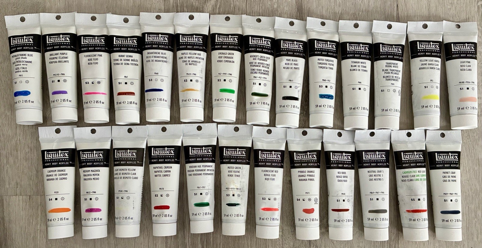 26 Liquitex Professional Heavy Body Acrylic Paint 59ml/2 Fl Oz.