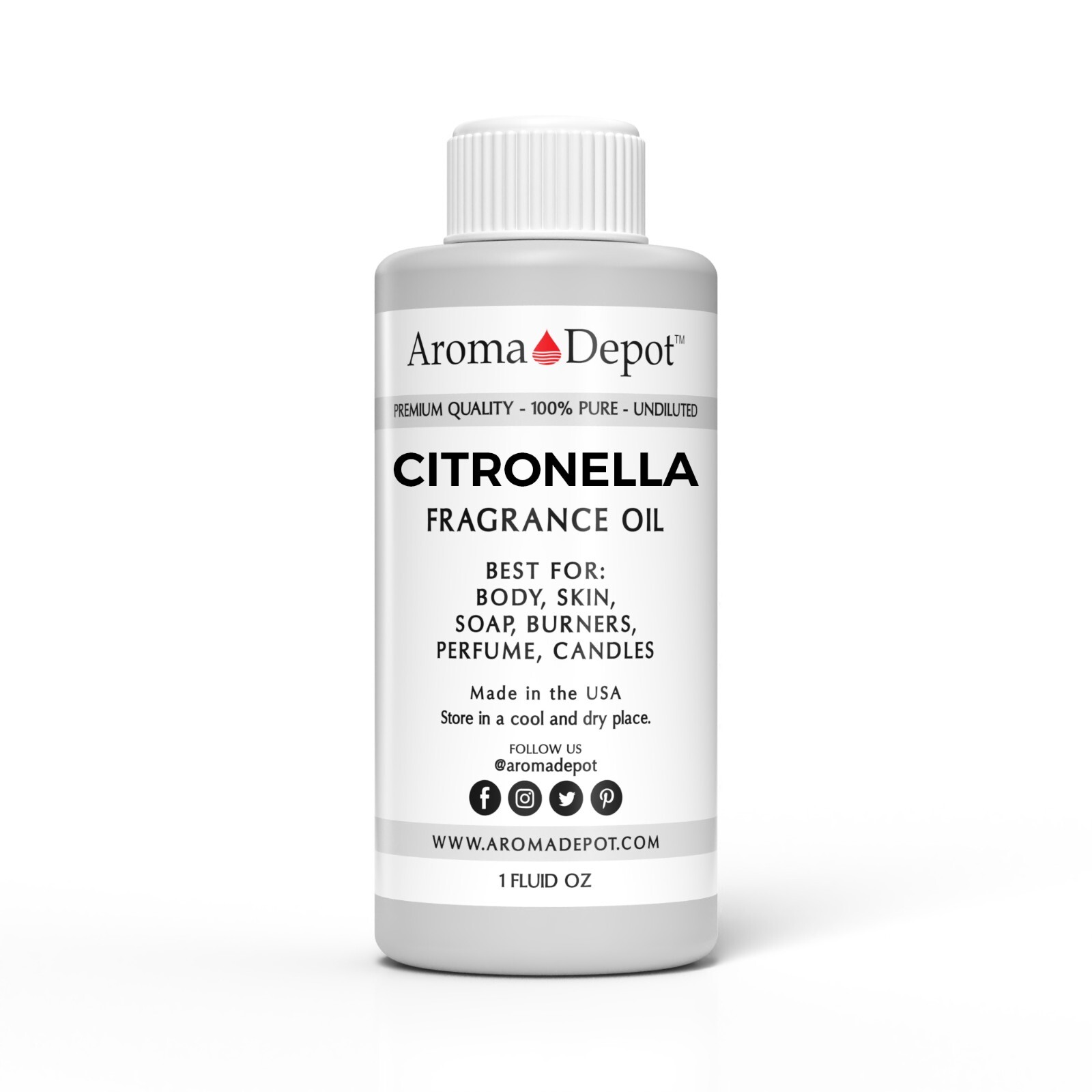 Citronella Fragrance oil For Body Oil ,Candle, Soap, Bath Bomb Incense Diffuser