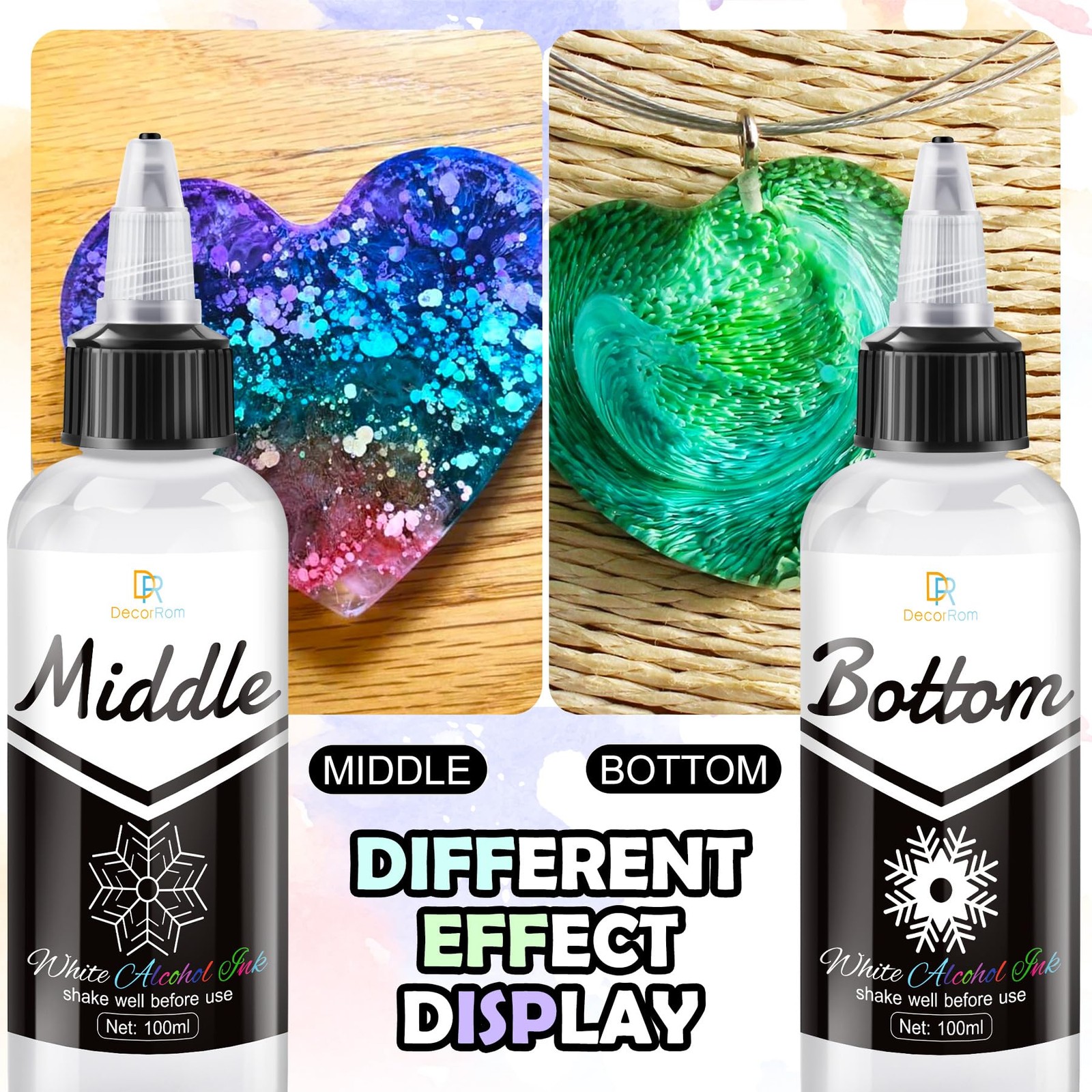White Alcohol Ink for Epoxy Resin, 7oz Ink, Inks 200ml,