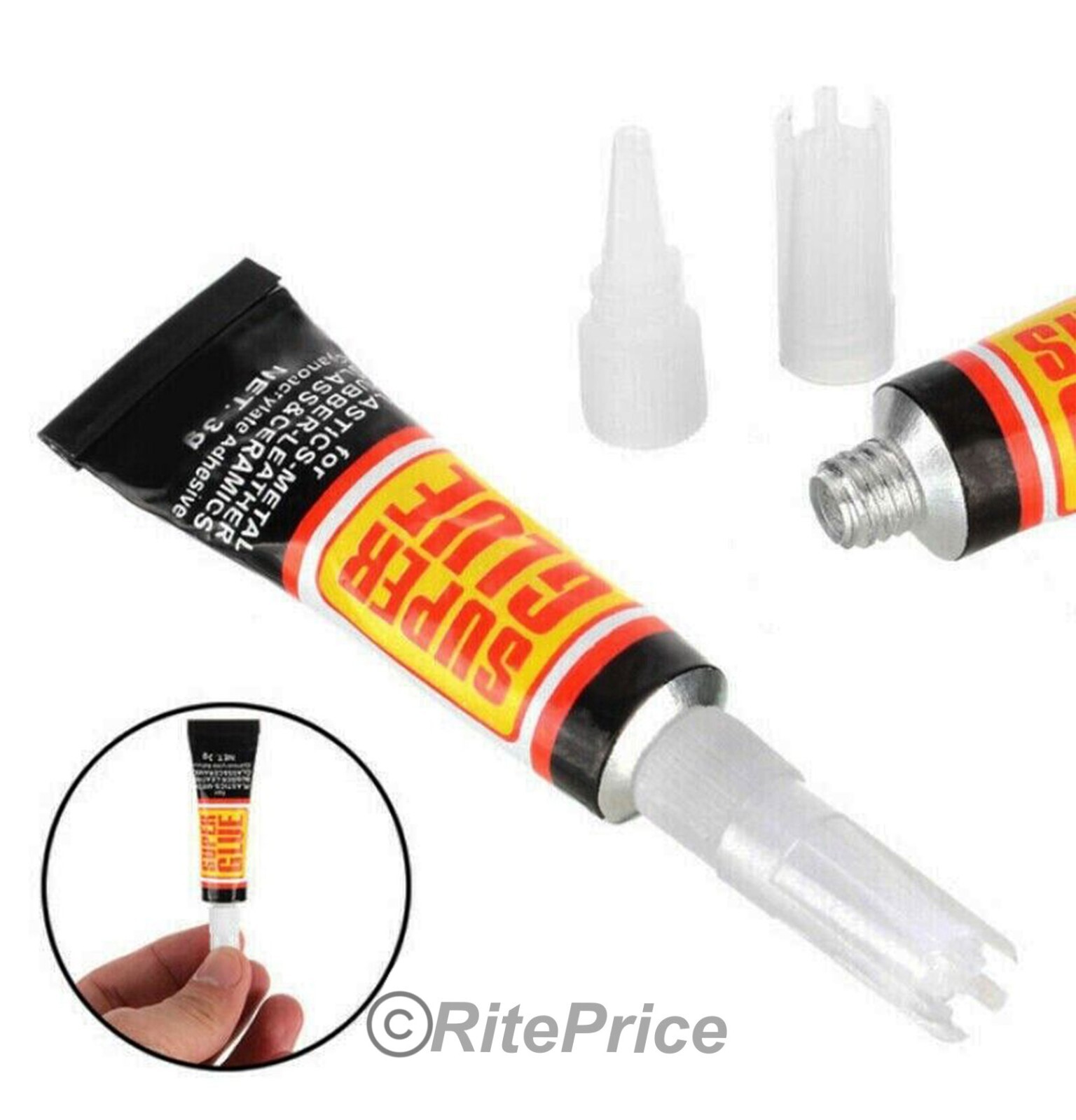 24 Pcs (3 Pack) Super Glue – ‘Cyanoacrylate Adhesive’ 3 Grams All Purpose Repair