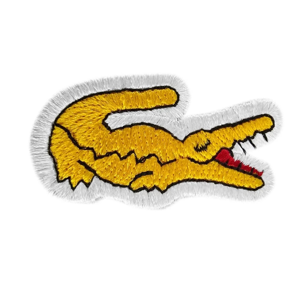 Lacoste Alligator Logo Patch Embroidered Iron/ Sew- On Clothing Badge