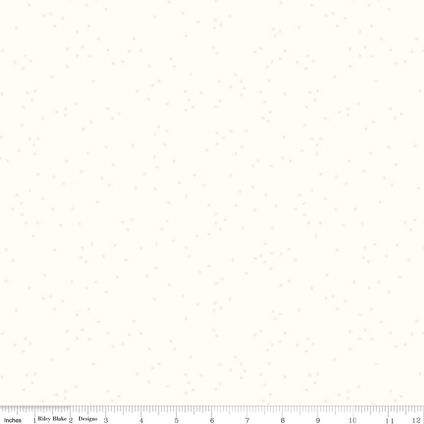 1/2 Yard Fabric – Blossom | Tone-on-Tone Cream by Riley Blake | C725-CREAM