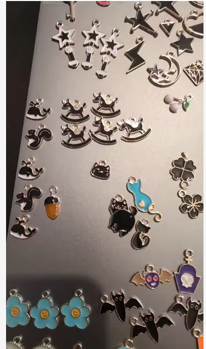 Mixed Styles Gold Enamel Charms Pendants Diy Jewelry Making Accessories 20-50pcs