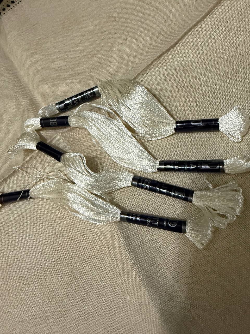 Vintage Marllitt Embroidery Thread Lot 10 Skeins Germany Viscose Rayon Floss NOS