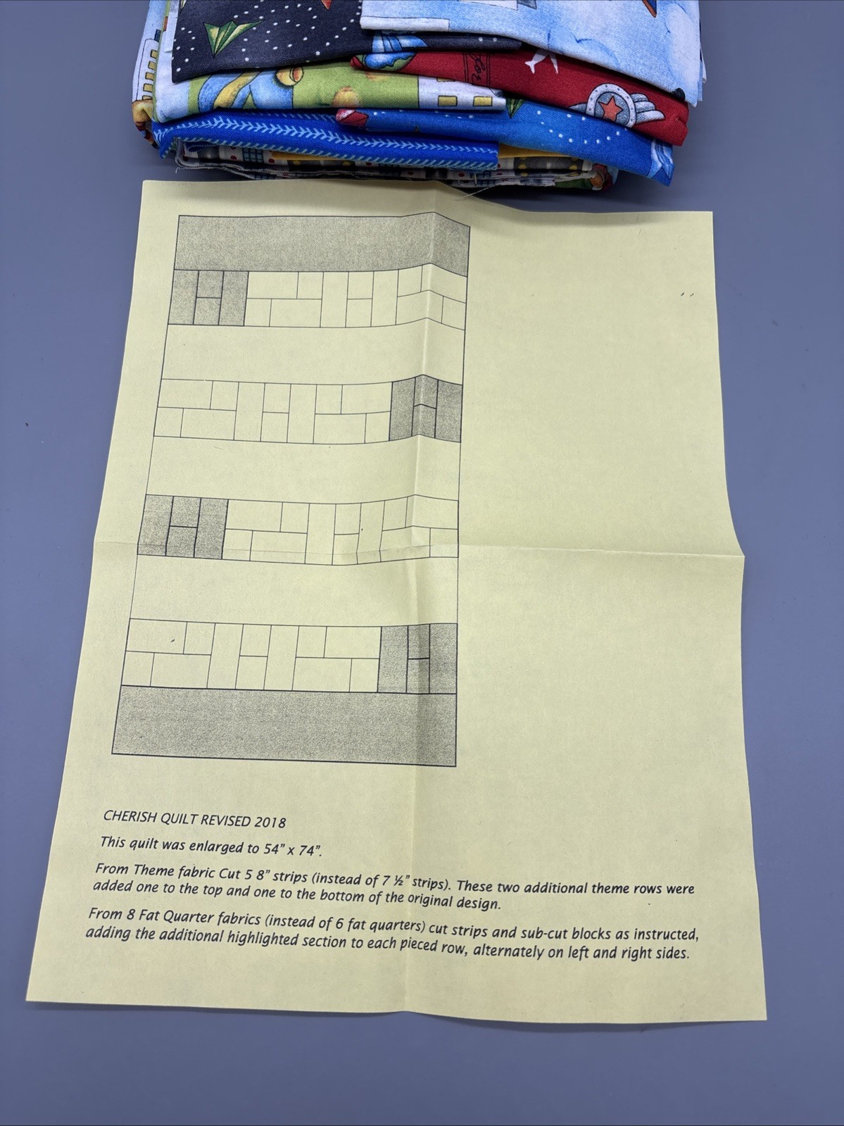 Quilt Kit – Villa Rosa Designs 54” X 74” Kids Fun Planes Airport
