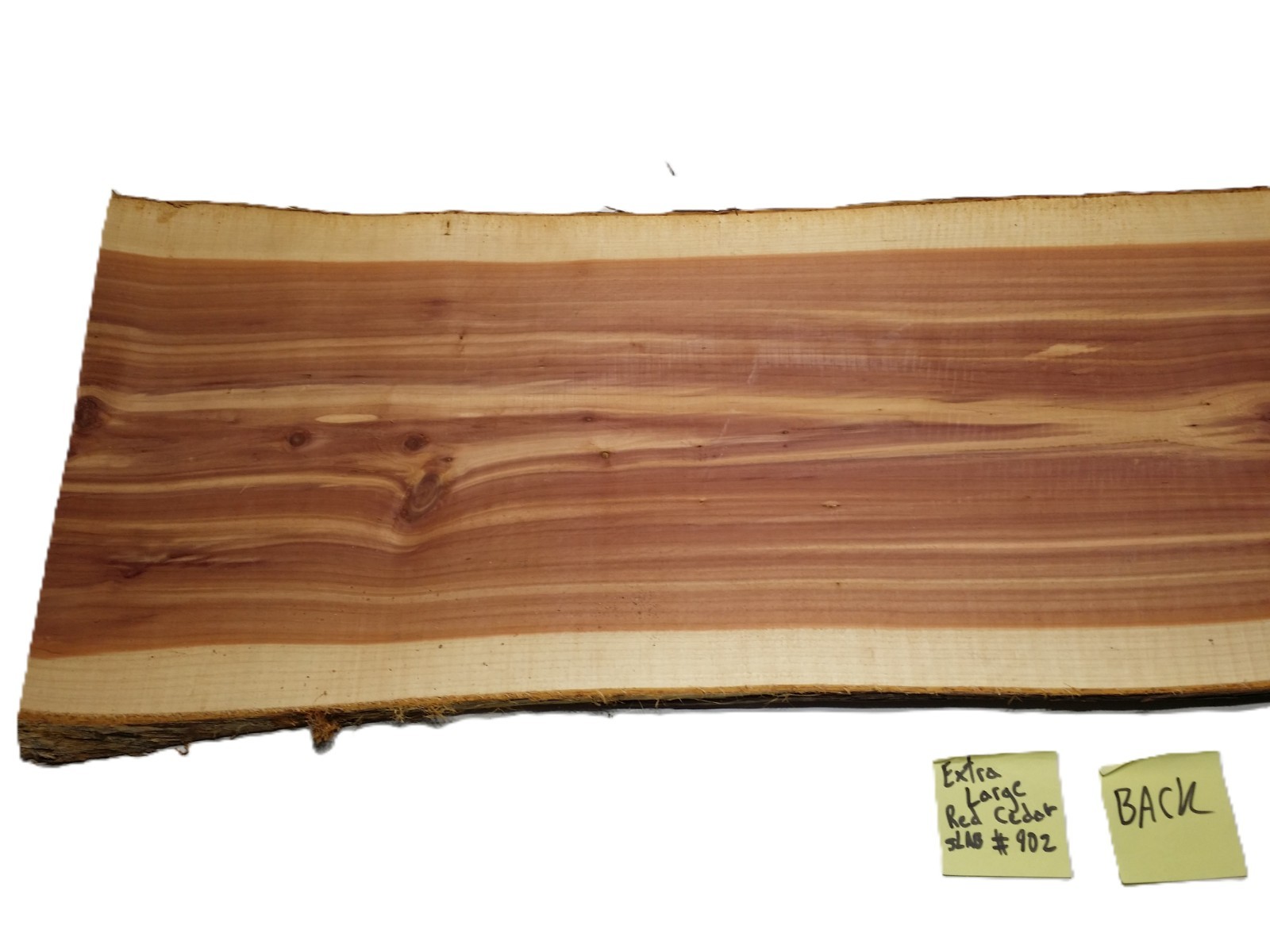 1 LARGE Aromatic Red Cedar Wall Live Edge Slab .75″T x 15-17″W x 49″L SHIPs FREE