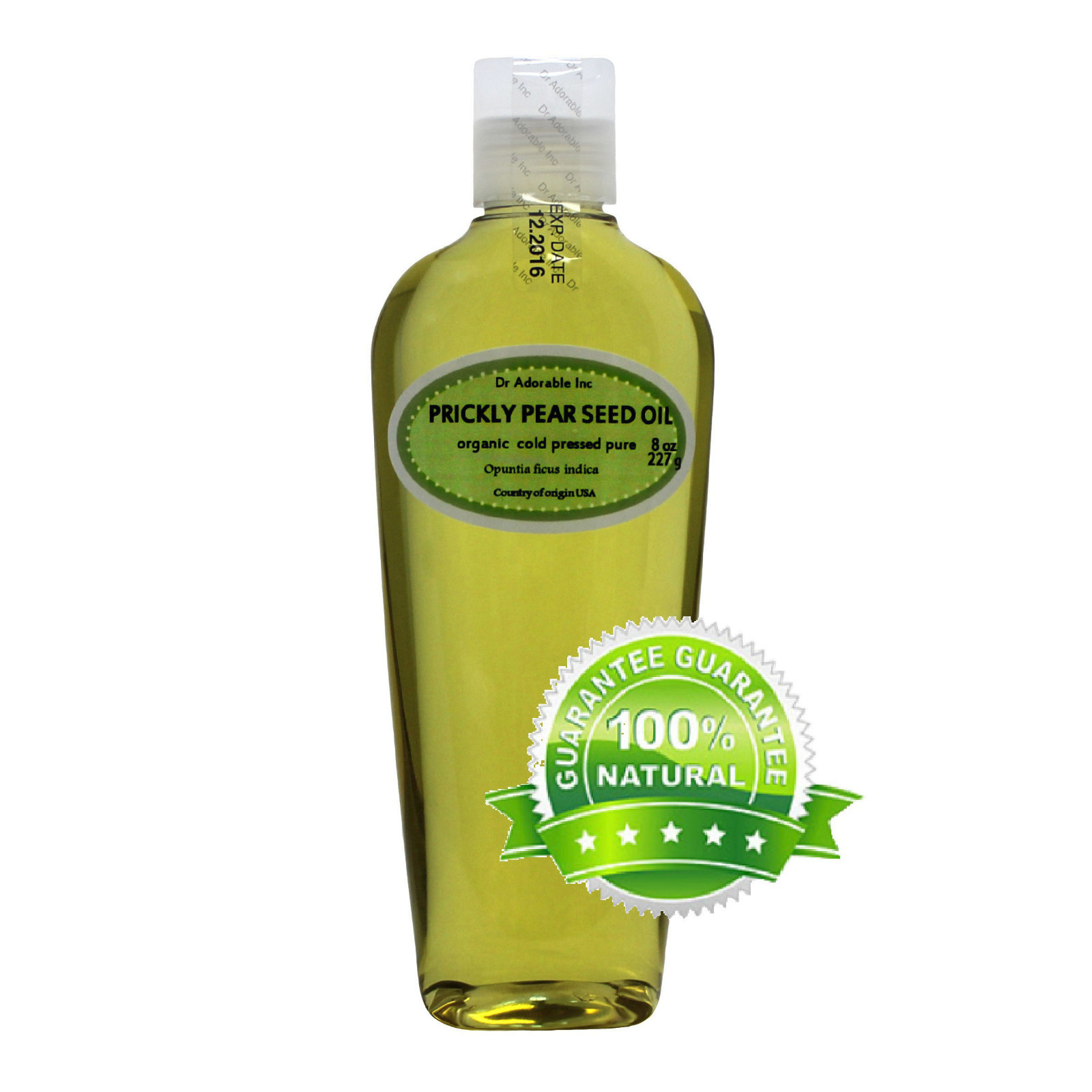 UNREFINED PRICKLY PEAR SEED OIL BY DR.ADORABLE ORGANIC 100% PURE COLD PRESSED