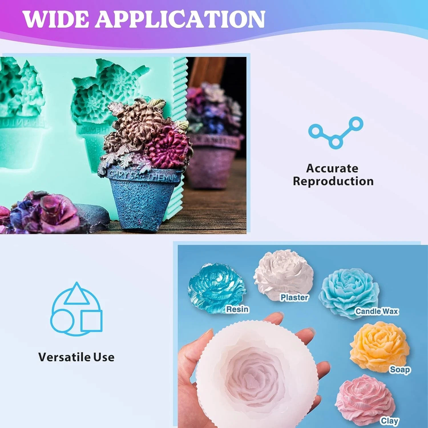 Silicone Mold Making Kit Liquid Rubber Clear Mold Maker For Resin Resin Molds
