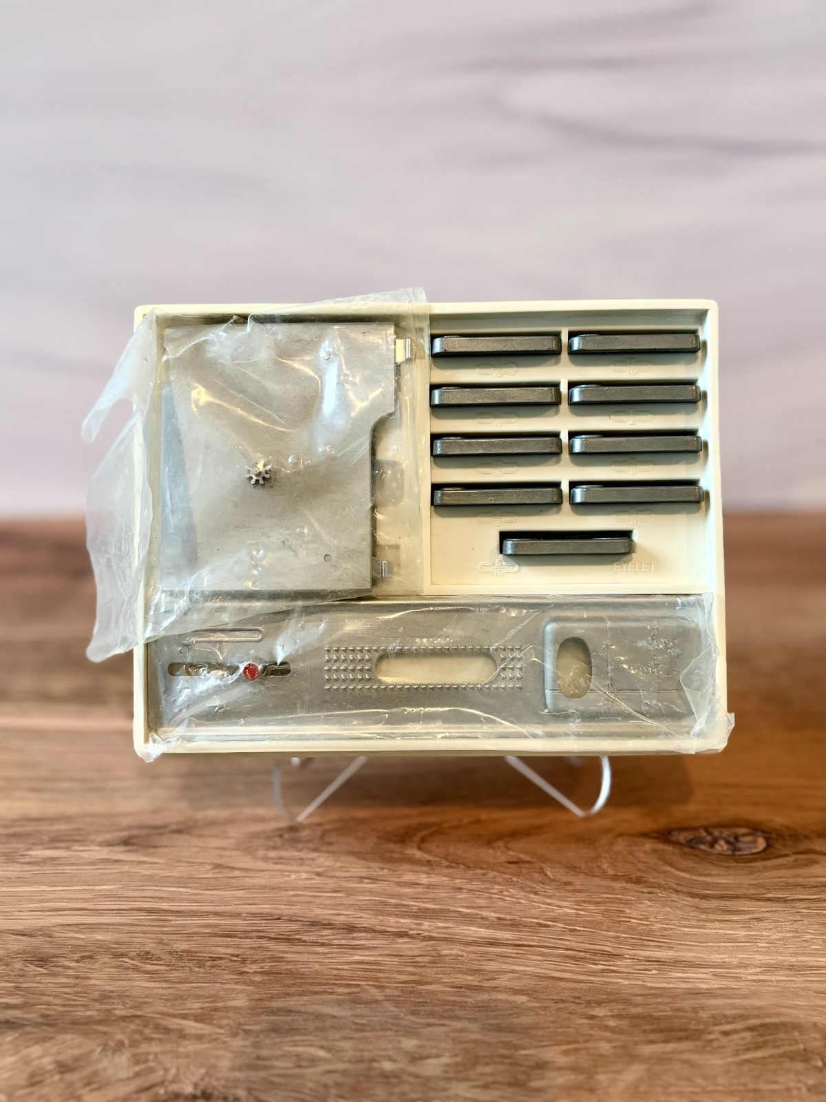 Sears Kenmore Model 161 Buttonholer Attachment Kit Case Tools Needles