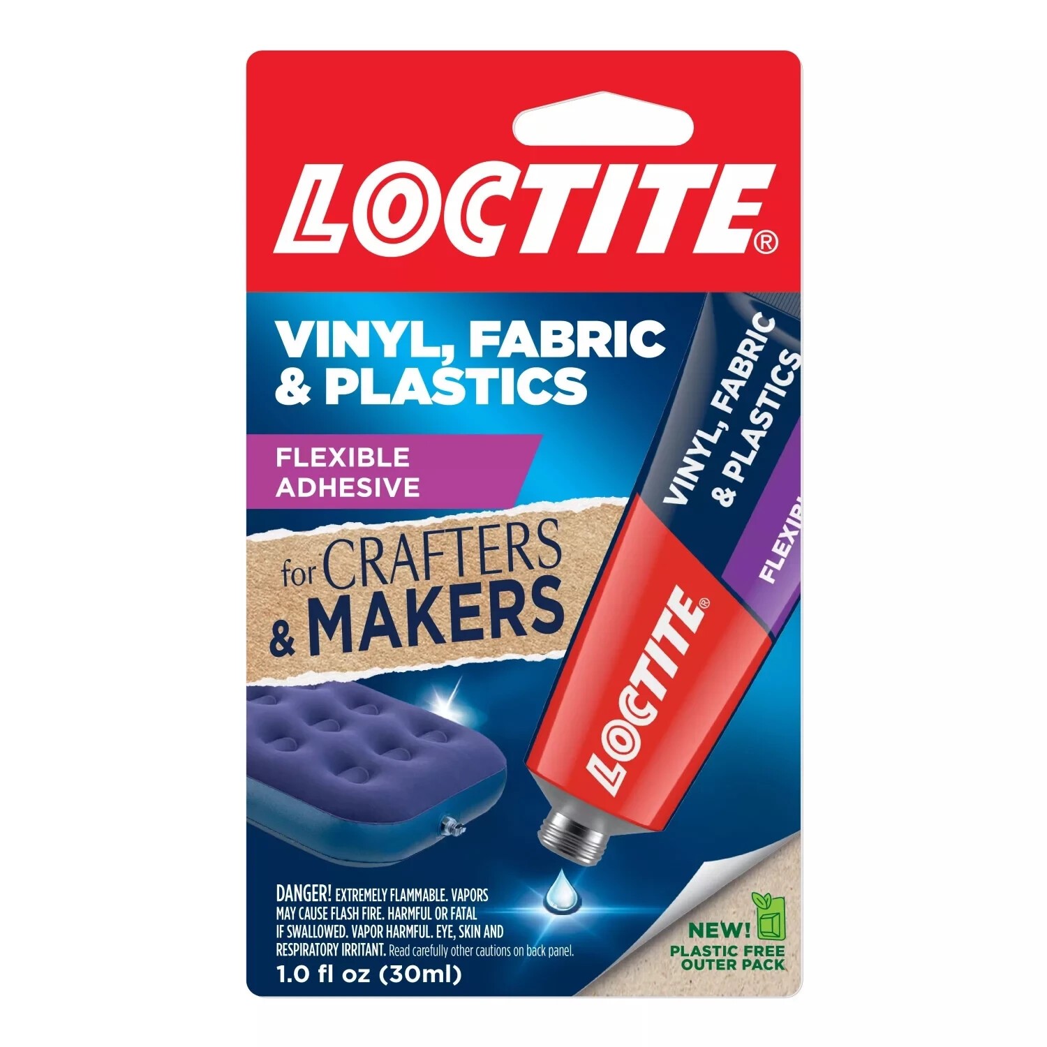 Loctite Vinyl Fabric & Plastic Repair Flexible Adhesive 1 Oz., Squeeze Tube