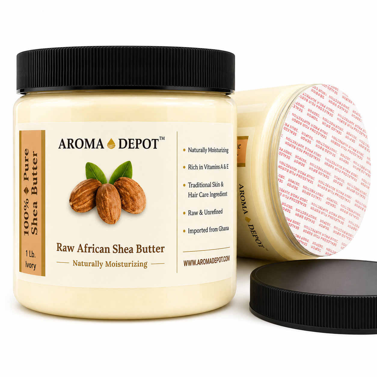 1lb Ivory Raw African Shea Butter Pure Unrefined 100% Natural 16 oz