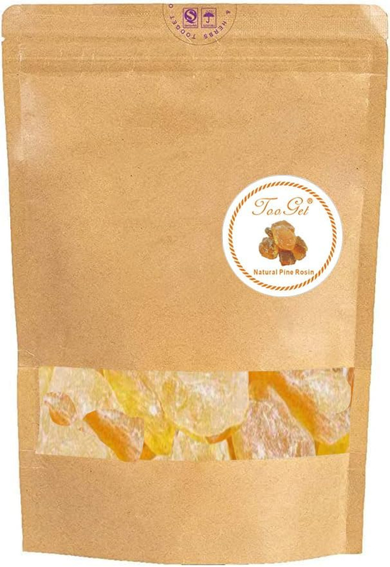 Tooget 2LB Pine Rosin, Pine Rosin for Beeswax Wraps, Gum Nugget Rock Form, Baseb