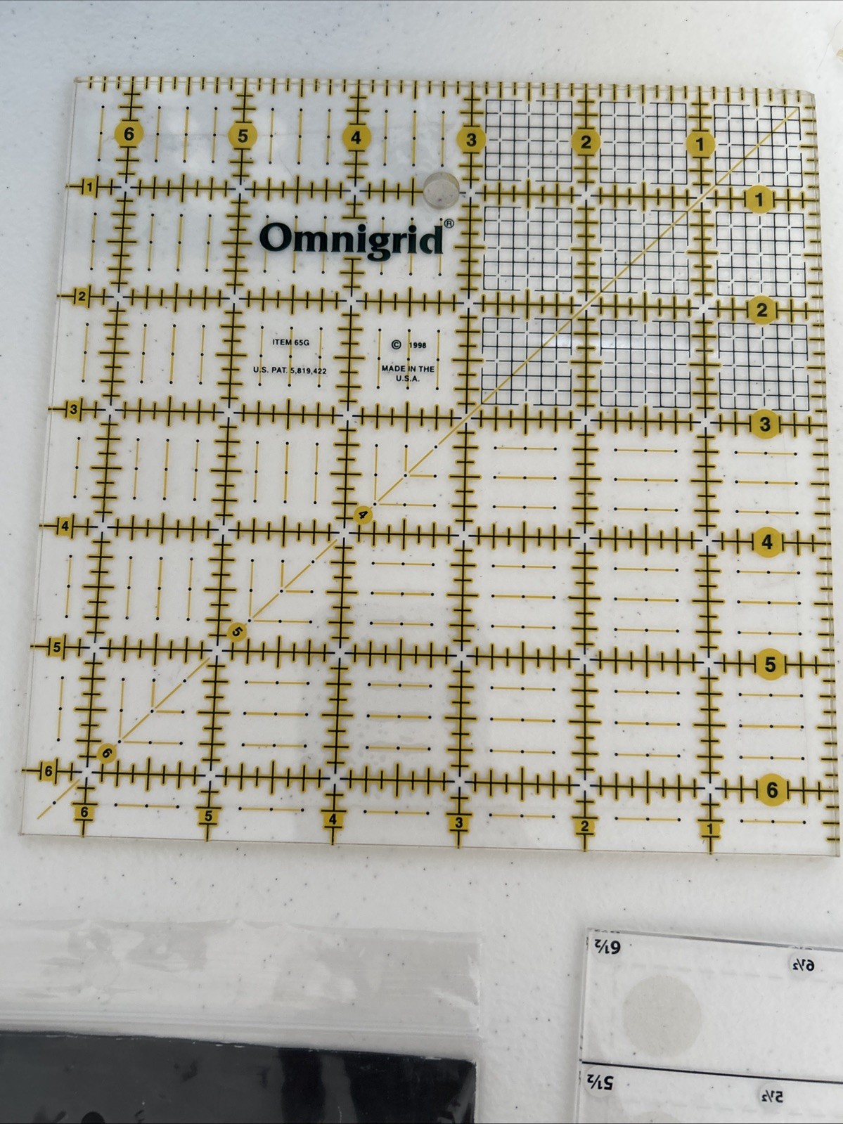 Creative Grids Quilt Ruler Lot 9 pcs Non-Slip Acrylic Cutting Rulers Omnigrid
