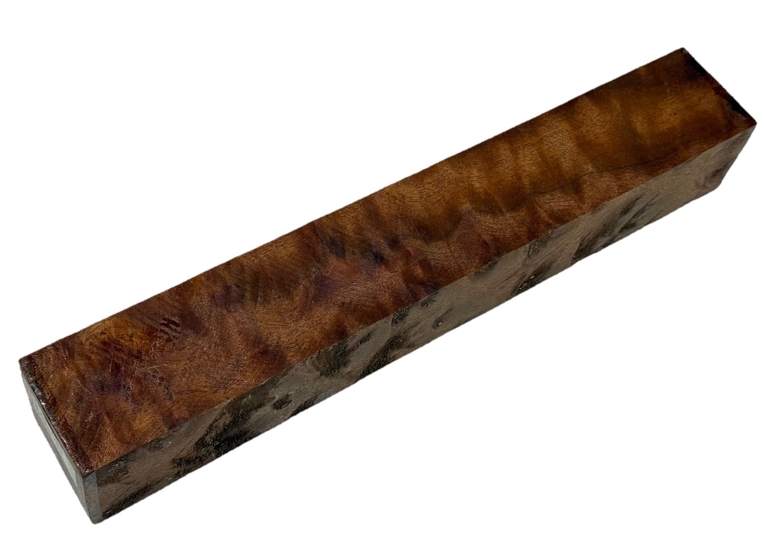 Camphor burl wood turning blank 2-1/4″ x 2-1/4″ x 14-1/4″ (e99) Dried