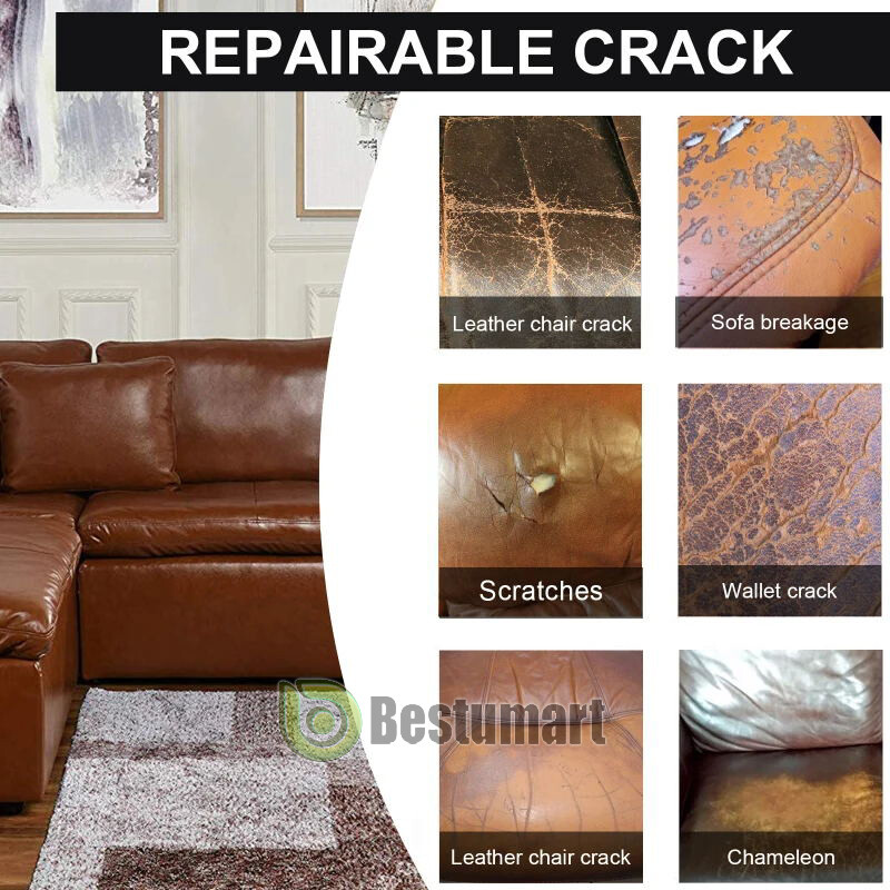 Dashboard Repair Kit Car Vinyl Dash Leather Cracked Furniture Kit Crack Sofa