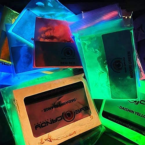 Pigments Premium Glow in The Dark Mica Powder – Shojin Blue (25gr) – for Epox…