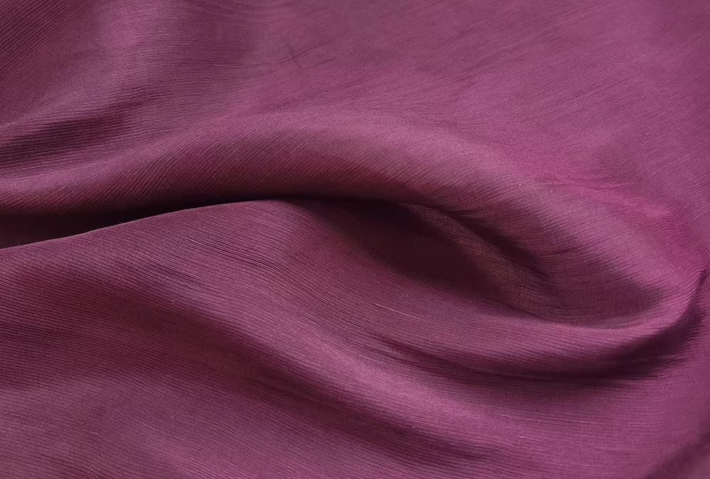 Burgundy Silk Flax Material 54” Wide By Yard Slubby Silk Linen Fabric Natural