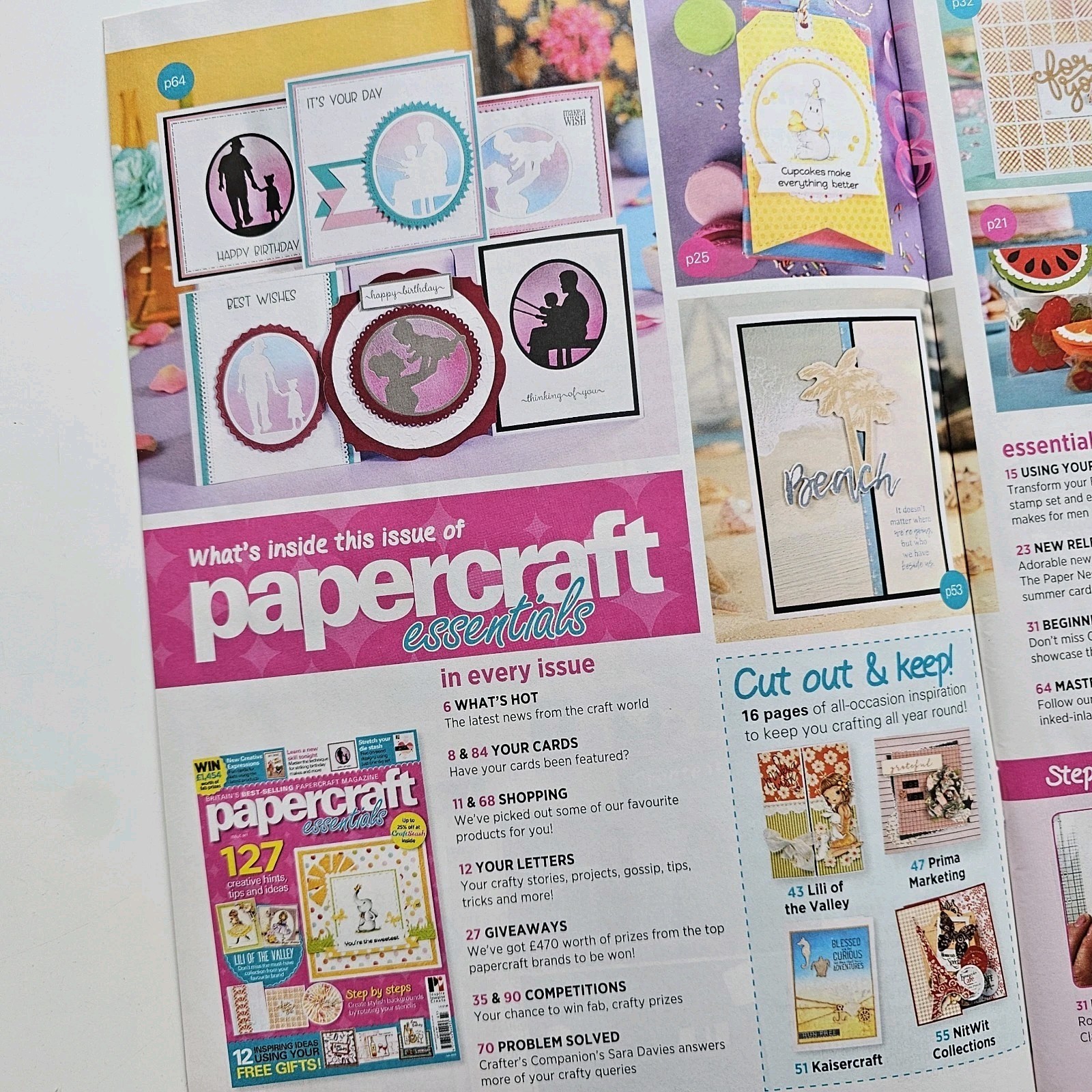Papercraft Essentials Cardmaking Magazine Issue 161 With Clear Stamps