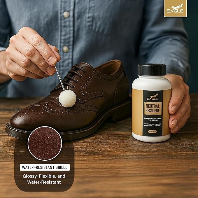 Eagle Neutral Resolene with Applicator 4oz Water-Resistant Leather Finish