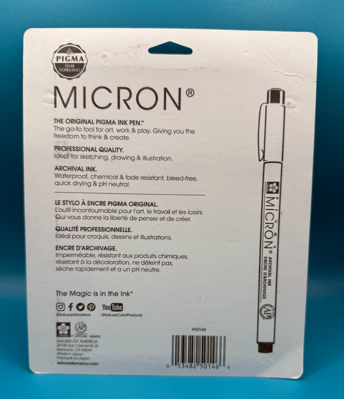 Sakura Pigma MICRON Gray and Black Pens Set of 10 – 50146 – Fine and Bold Points