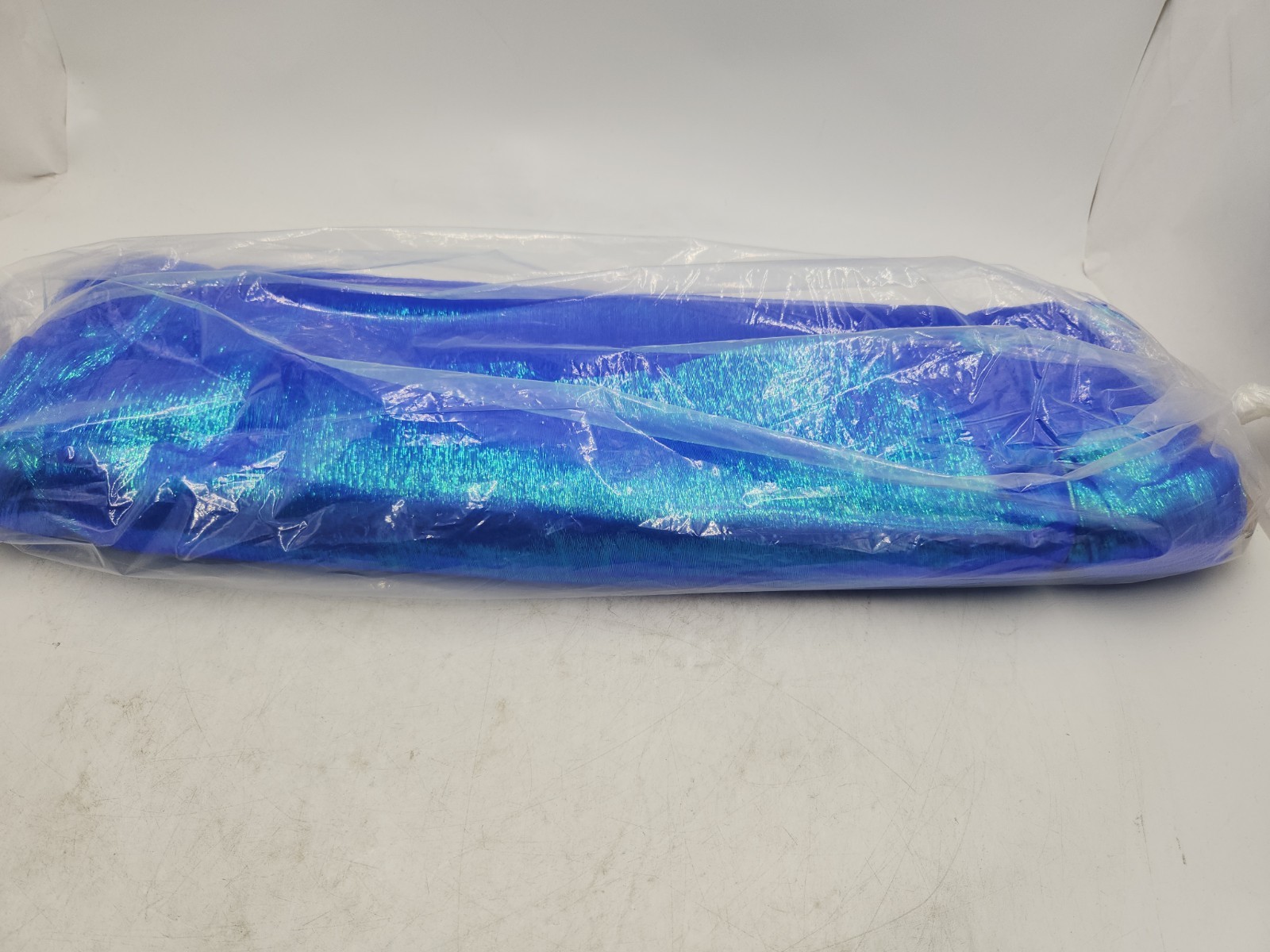 Iridescent Crush Shimmery Organza Royal Blue Fabric 47″ x 20Yd Lightweight Sheer