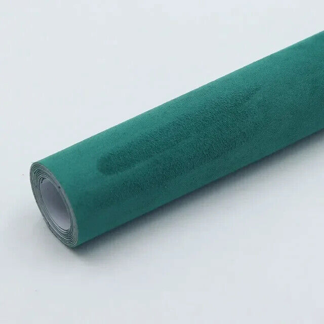 Black Alcantara Style Self Adhesive Car Interior Vinyl Wrap Faux Suede