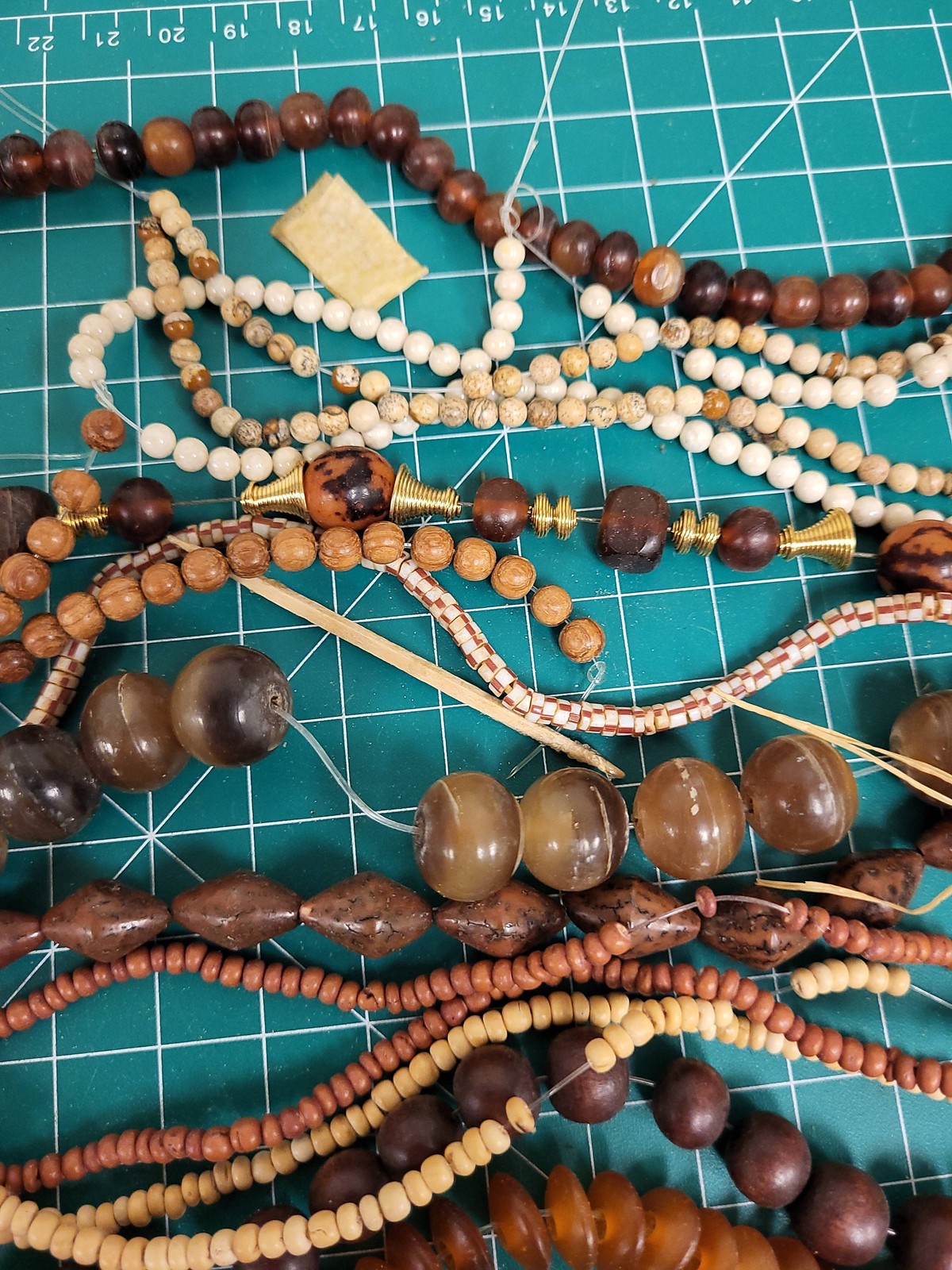 Wood Bead Strands Bulk Lot Jewelry Making Craft Supplies Assorted Beads Strands