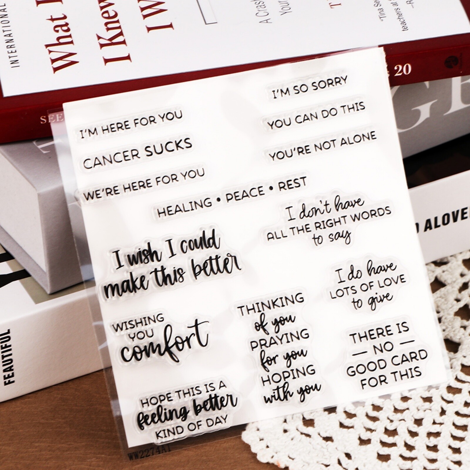 Words & Phrases Clear Stamps for Diy Scrapbooking Decoration Craft Card Making
