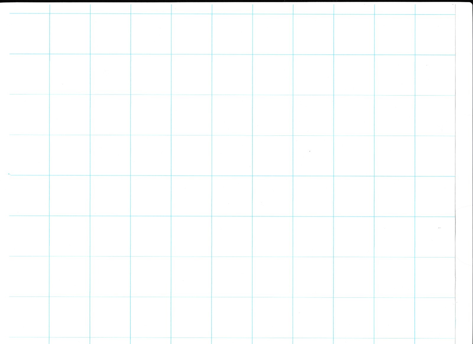 10 Pack of Large Sheet Format 1″ Graph Paper 24″ x 18″ Blue