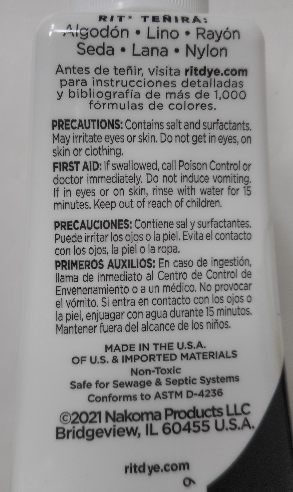 💥Rit All Purpose Liquid Dye 8 oz, Black (PACK OF 3)-FREE SHIP